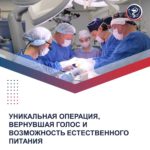 A UNIQUE SURGERY THAT RESTORED VOICE AND THE ABILITY TO EAT NATURALLY